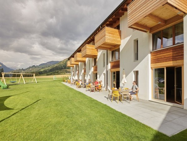 Ferienwohnungen mit Sicht auf die Balkone