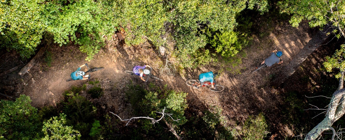 Bikeferien Wald Drone Golfo del Sole Follonica