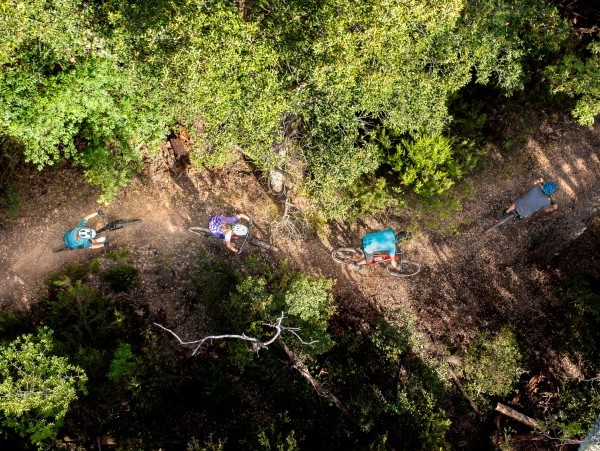 Bikeferien Wald Drone Golfo del Sole Follonica