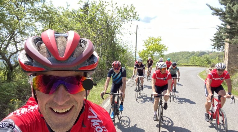 Selfie Gruppe Fahrradfahrer