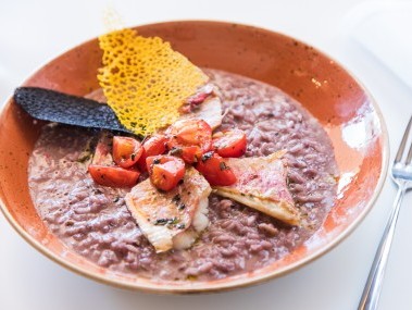 Chef's signature risotto Brenscino Brissago