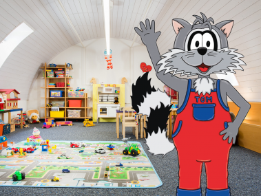 TOM's Happy Club im Kinderspielzimmer