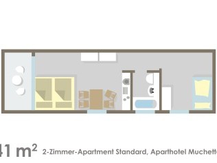 Grundriss - Aparthotel Muchetta