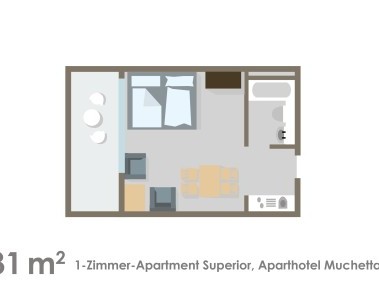 Grundriss - Aparthotel Muchetta