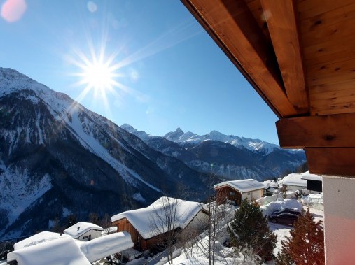 Balkon mit Blick auf die Berge -  Aparthotel Muchetta