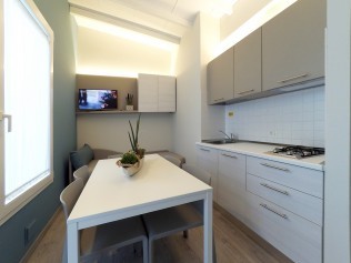 Wohnzimmer mit Essbereich - Park Gallanti