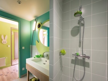 Salle de bains "Animaux de la forêt" - Center Parcs Les Trois Forêts