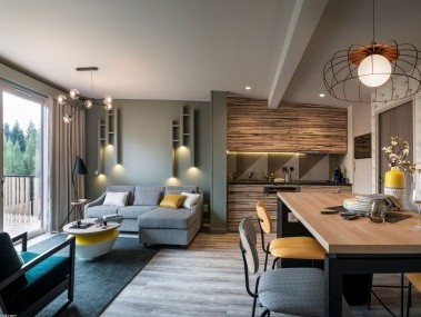 Salon avec coin repas - Center Parcs Les Trois Forêts