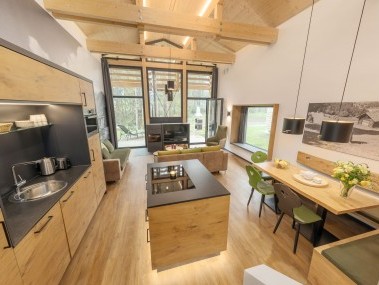 Wohnzimmer mit Essbereich - Center Parcs Park Allgäu