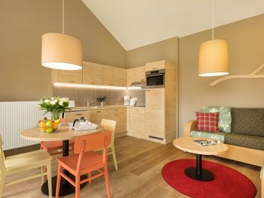 Wohnzimmer mit Essbereich - Center Parcs Park Allgäu