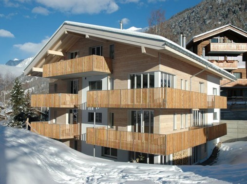 Aussenansicht im Winter - Chalet de la Forêt