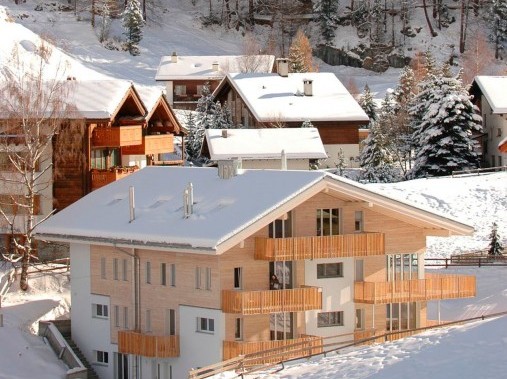 Aussenansicht im Winter - Chalet de la Forêt