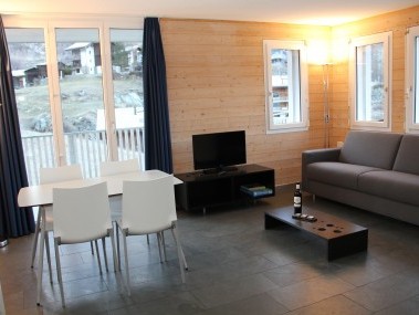 Salon avec coin repas - Maison de vacances Chalet de la Foret