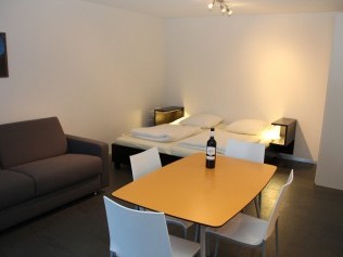 Salon et chambre à coucher - Maison de vacances Chalet de la Foret