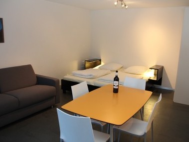 Salon et chambre à coucher - Maison de vacances Chalet de la Foret