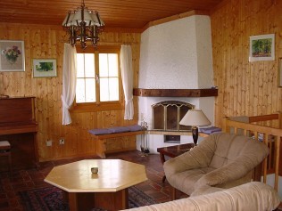 Wohnzimmer - Chalets Moléson