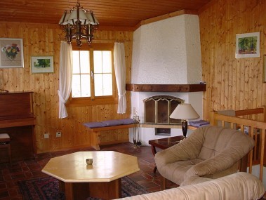 Wohnzimmer - Chalets Moléson