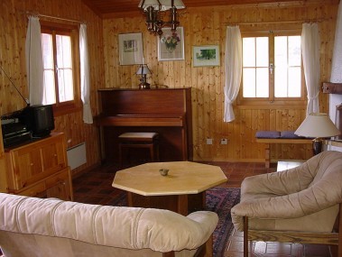 Wohnzimmer - Chalets Moléson
