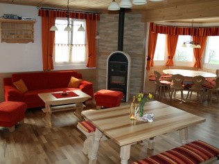 Wohnzimmer - Erlebnishof Farnere Swiss-Lodge