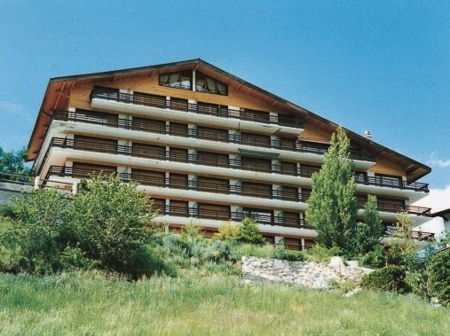 Aussenansicht im Sommer - Ferienhaus Aiglon