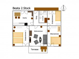 Plan du site - Maison de vacances Beata