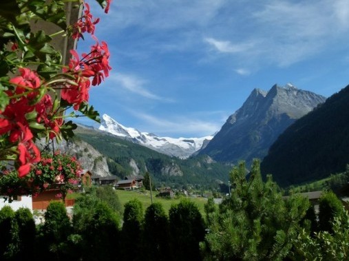 Aussicht auf die Berge - Ferienhaus Bel Alp