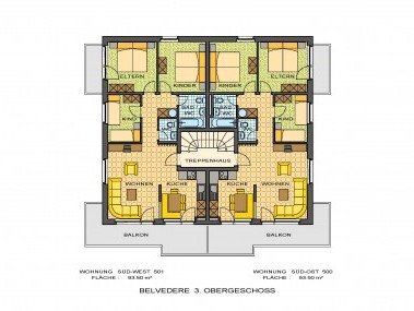 Grundriss - Ferienhaus Belvedere