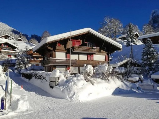Vista esterna in inverno - Casa di vacanza Bergfink Grindelwald