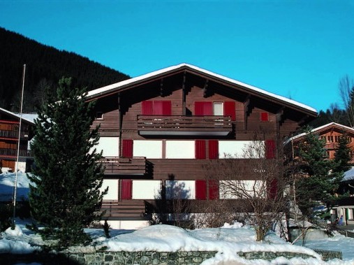Vista esterna in inverno - Casa di vacanza Bergfink Grindelwald