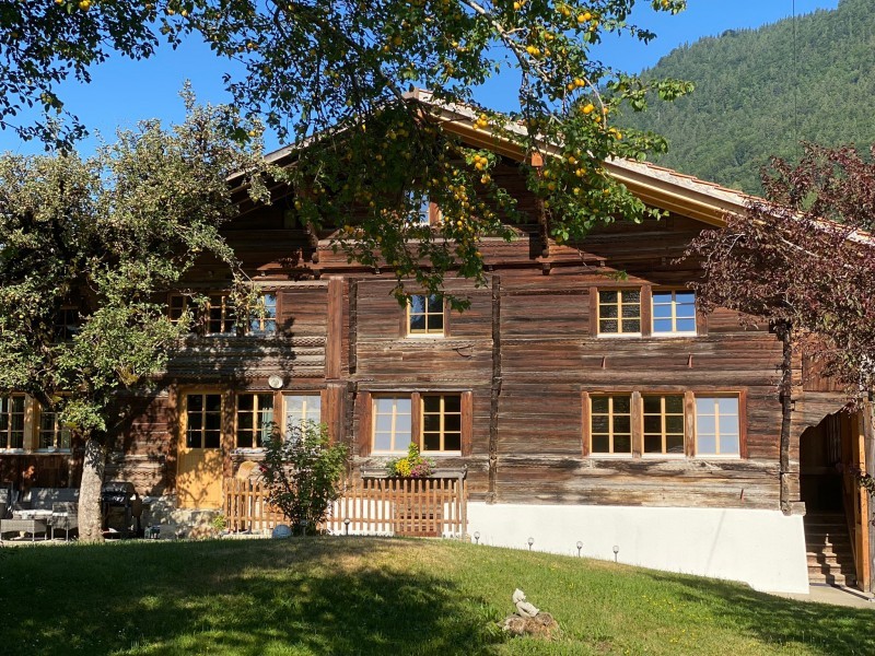 Aussenansicht im Sommer - Ferienhaus Brünig