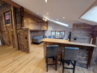 Wohnzimmer - Ferienhaus Brünig