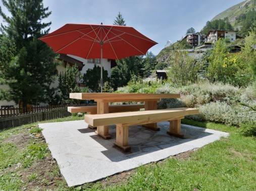 Gemütlicher Aussensitzplatz - Ferienhaus Brunner-Lauber