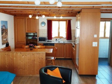 Cuisine avec coin repas - Maison de vacances Casa Crestas