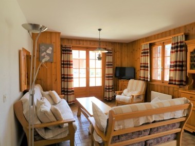 Wohnzimmer - Ferienhaus Chapon Joly