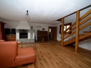 Wohnzimmer - Ferienhaus Chasa Moffa