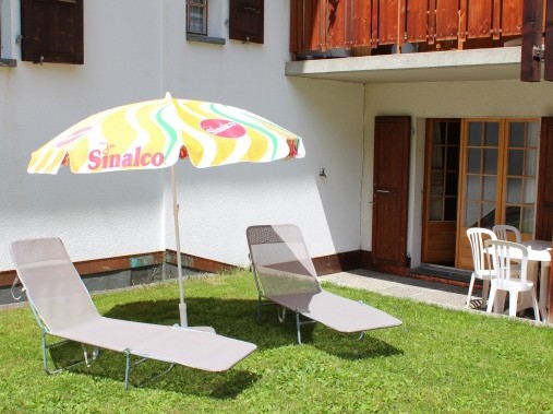 Gemütlicher Aussensitzplatz - Ferienhaus Dent-d'Hérens