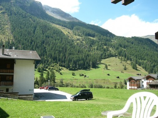 Aussicht auf die Berge - Ferienhaus Dent-d'Hérens