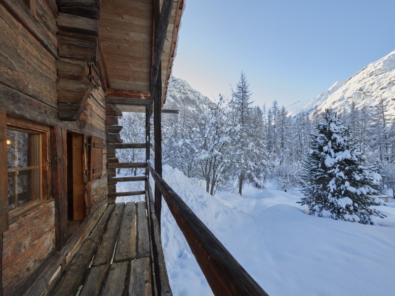 Aussenansicht im Winter - Ferienhaus Diablotin