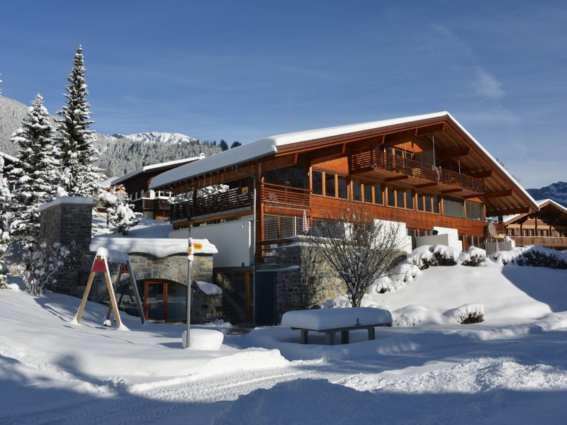 Aussenansicht im Winter - Ferienhaus FSG Grindelwald