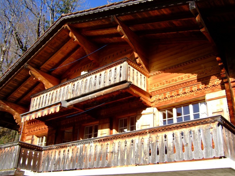 Balcony - Holiday house Gürütsch Gstaad