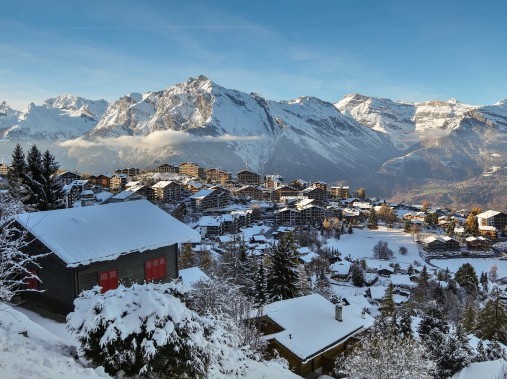 Aussenansicht im Winter - Ferienhaus Le Pracondu