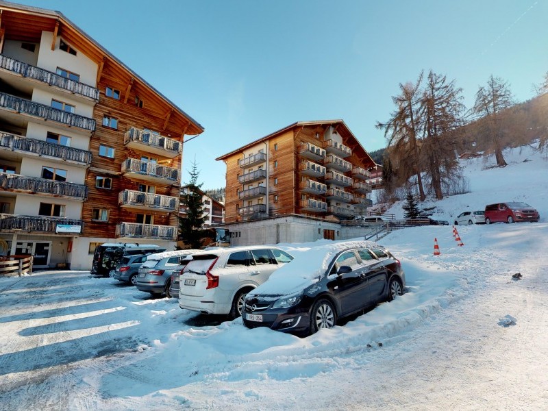 Aussenansicht im Winter - Ferienhaus Le Pracondu