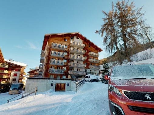 Aussenansicht im Winter - Ferienhaus Le Pracondu