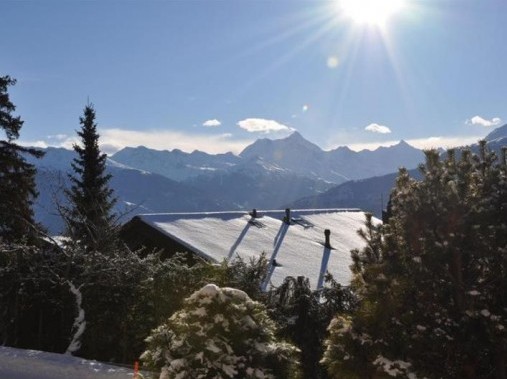 Aussicht auf die Berge - Ferienhaus Mont d'Or
