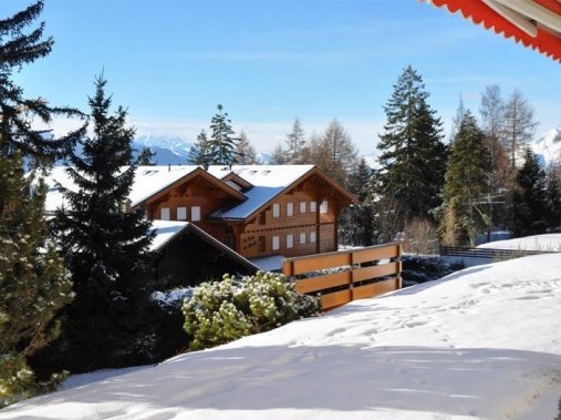 Aussenansicht im Winter - Ferienhaus Mont d'Or
