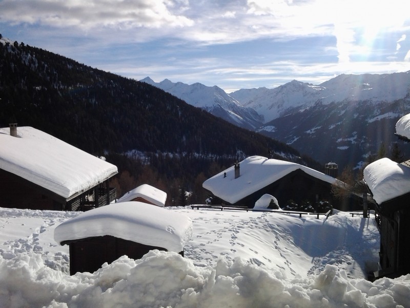 Aussenansicht im Winter - Ferienhaus Plein Ciel