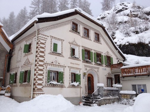 Vue extérieure en hiver - Maison de vacances Solena