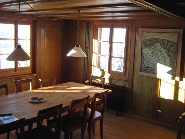 Wohnzimmer mit Essbereich - Ferienhaus Ursulina