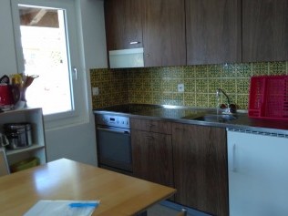 Küche mit Essbereich - Ferienhaus Wetterhorn