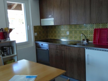 Küche mit Essbereich - Ferienhaus Wetterhorn